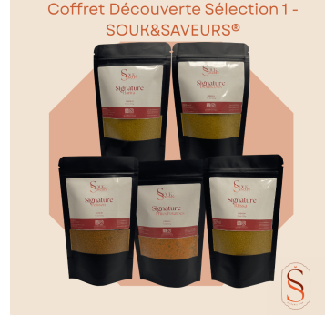 Coffret Découverte Épices Signature | 5 Mélanges Souk & Saveurs®