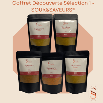 Coffret Découverte Épices – Sélection 1 | 5 Signatures Souk & Saveurs®