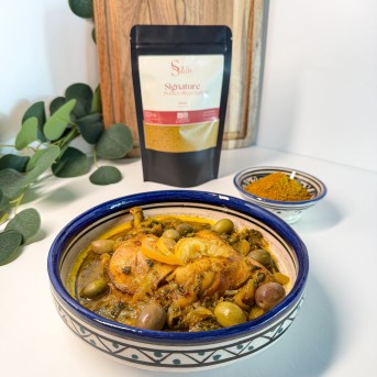 Mélange d’Épices Poulet aux Olives & Safran | Recette Marocaine Signature